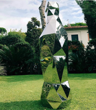 modern art sculpture stainless steel