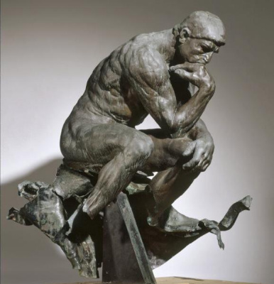 Thinking man sculpture