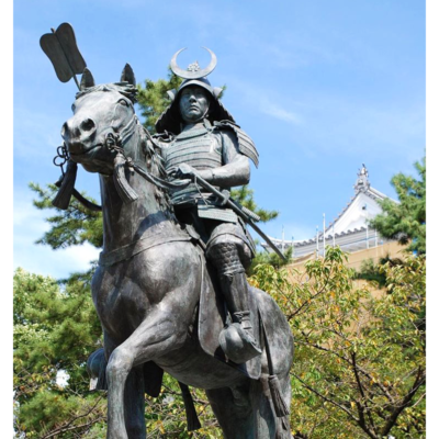 Japan knight sculpture