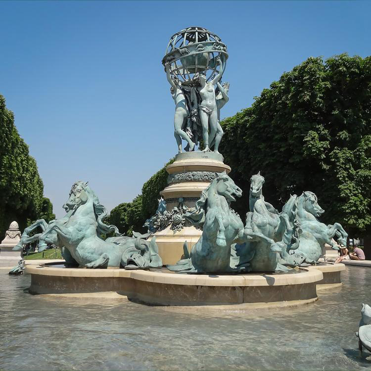 Bronze fountain sculpture
