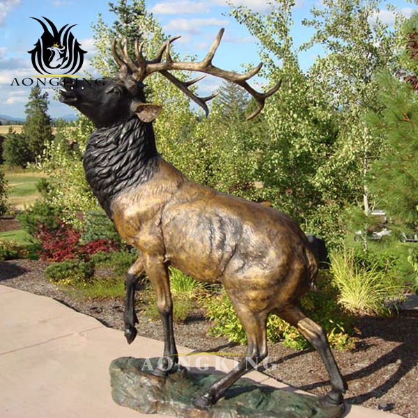 metal deer sculptures