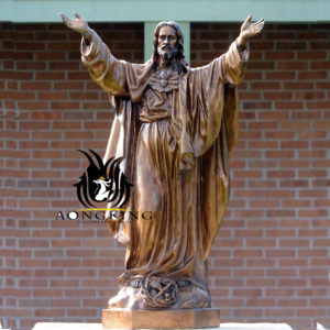 sculpture bronze statue jesus 