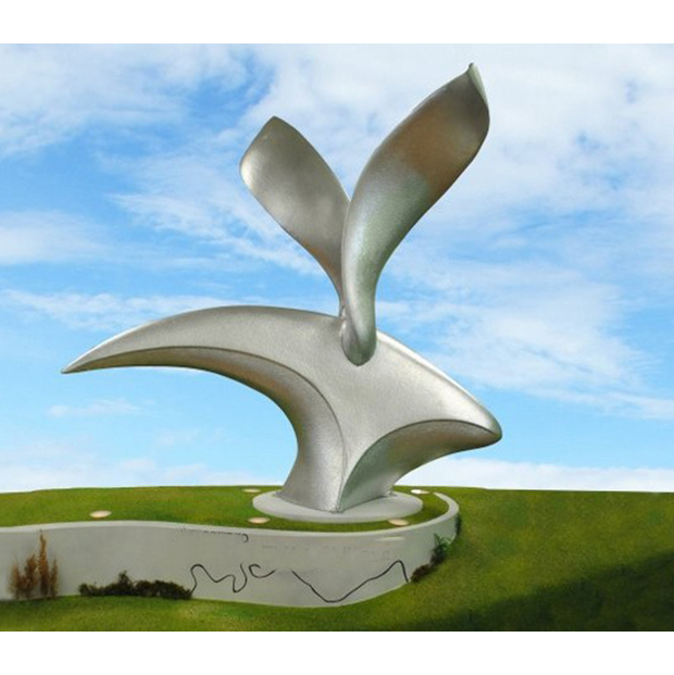 abstract rabbit garden sculpture