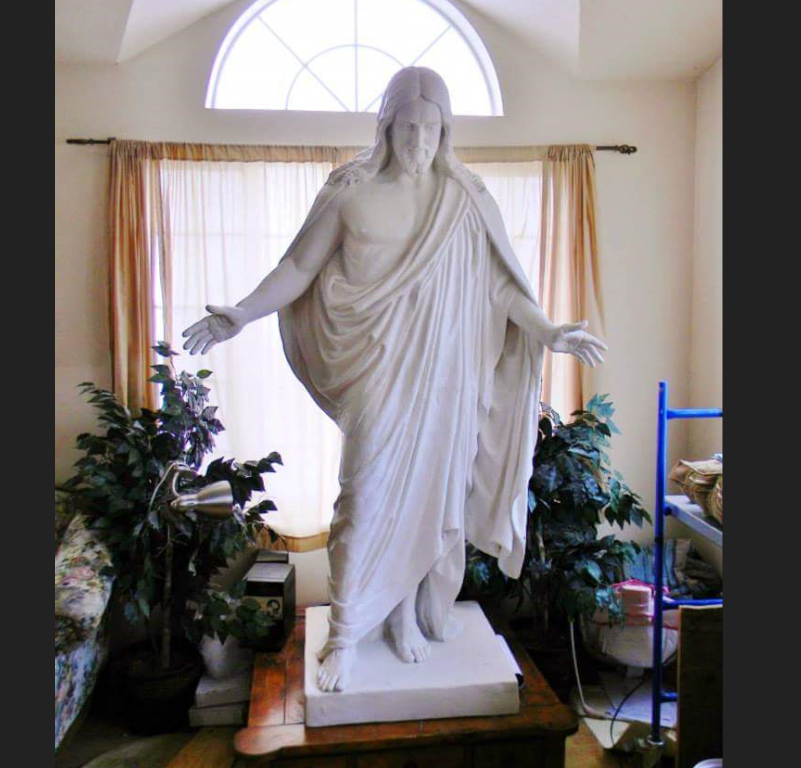 stone statue of jesus