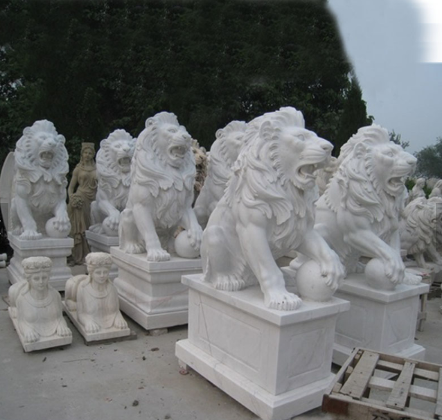 lion stone statue