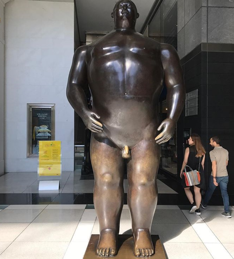 nude strong man sculpture