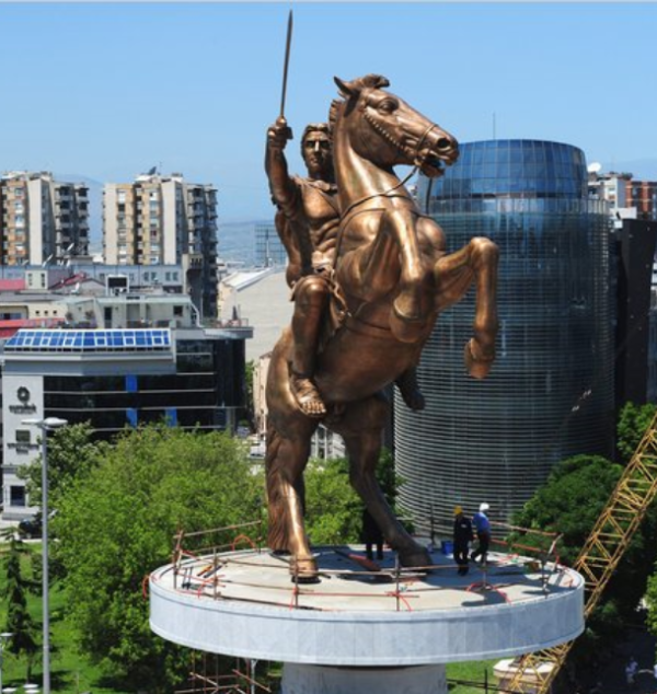 horse soldier statue