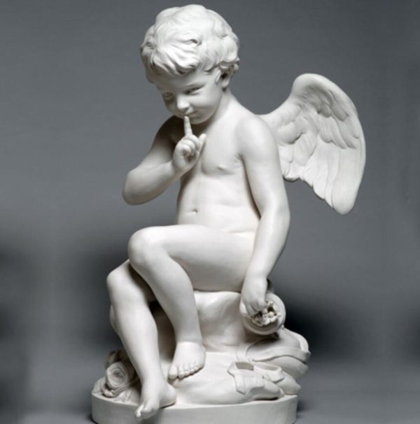 cherub marble statue