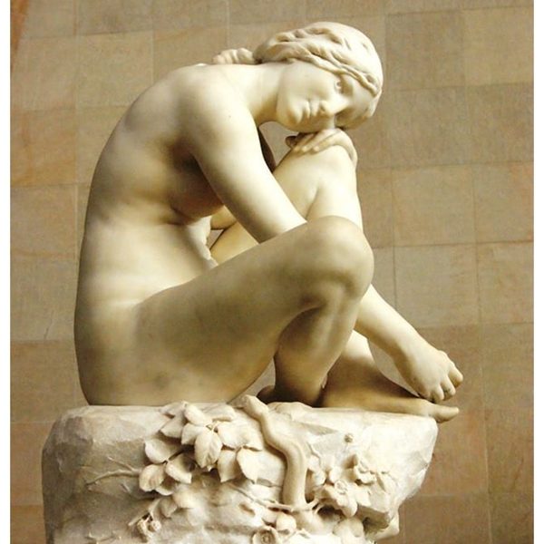 woman sitting statue