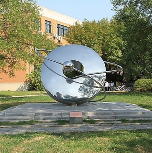 modern steel sculpture