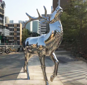 outdoor steel animal sculpture
