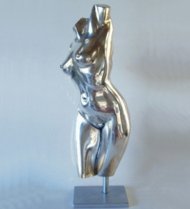 abstract nude bust sculpture