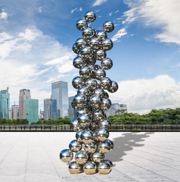 stainless steel sculpture ball