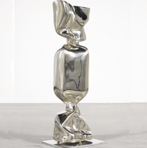 stainless steel candy sculpture