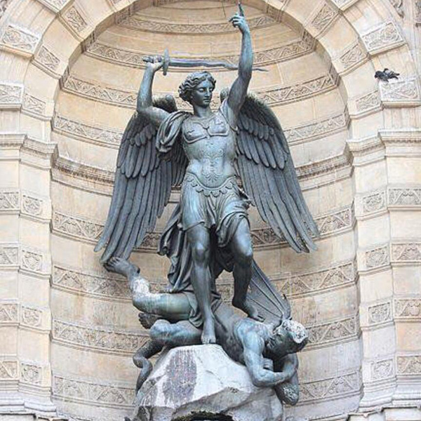 metal angel statue