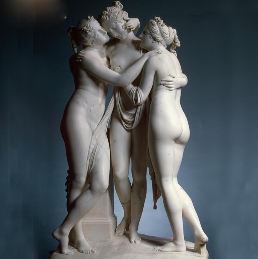 the three Graces marble statue art