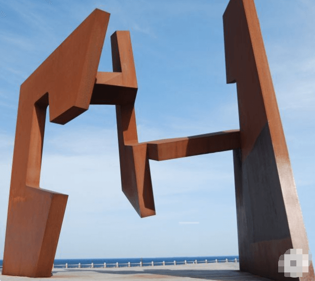 corten steel public sculpture