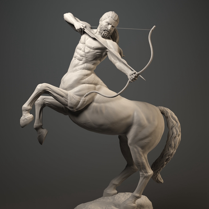 bronze centaur statue