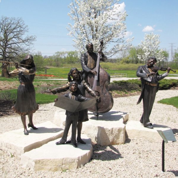 a band statue