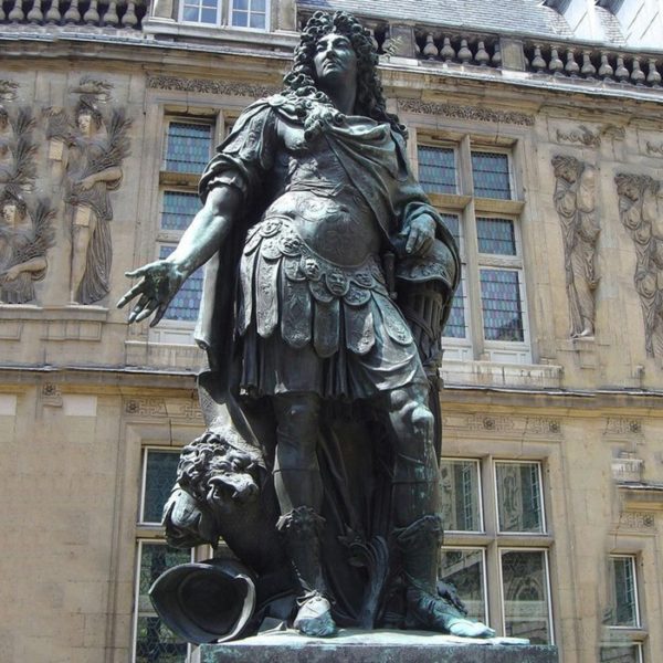 Louis XIV bronze sculpture