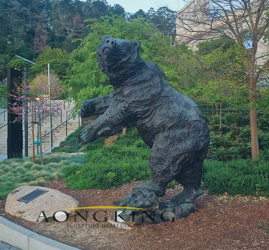 Grumpy bear statue