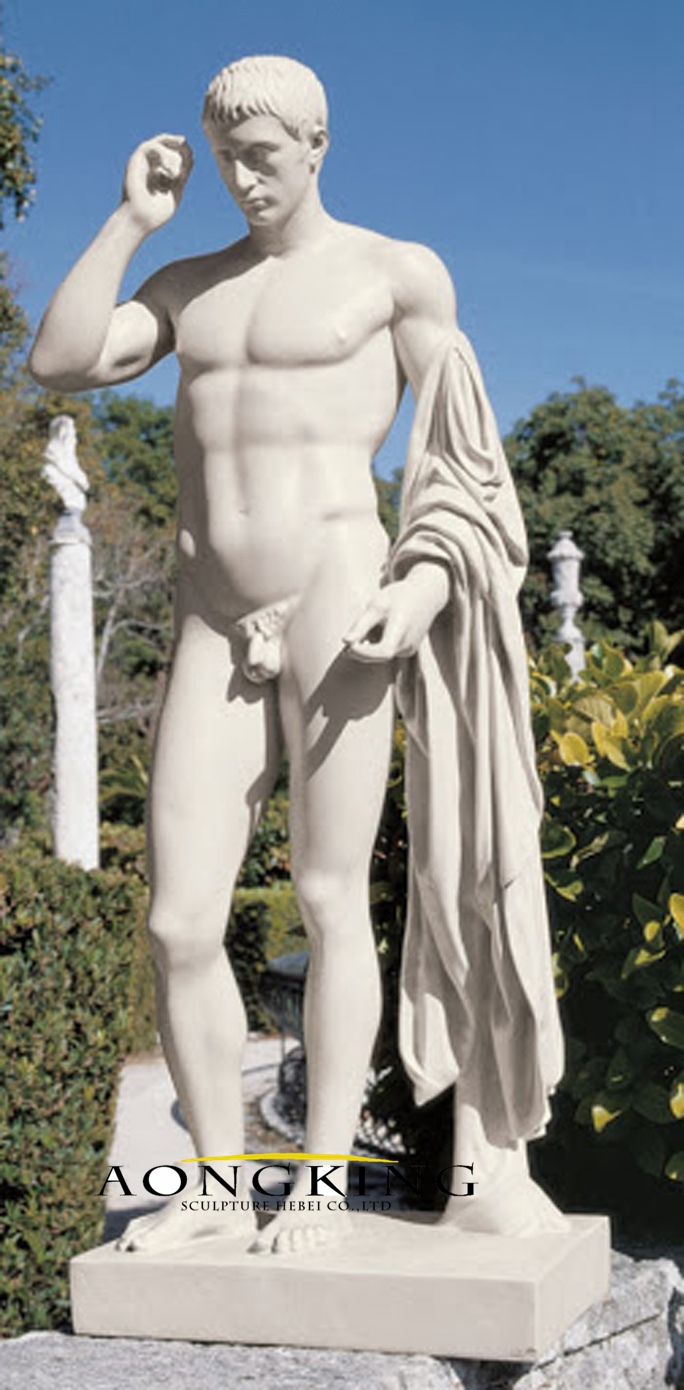 Antique marcellus nude man statue