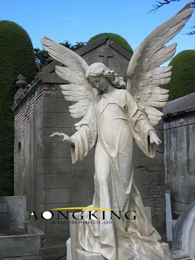 Graveyard angel statue