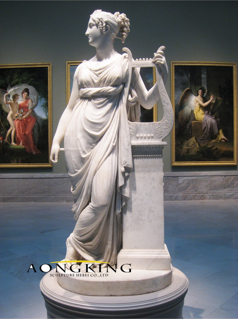 Greek goddess muse statue