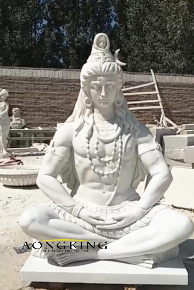 Marble statue of shiva