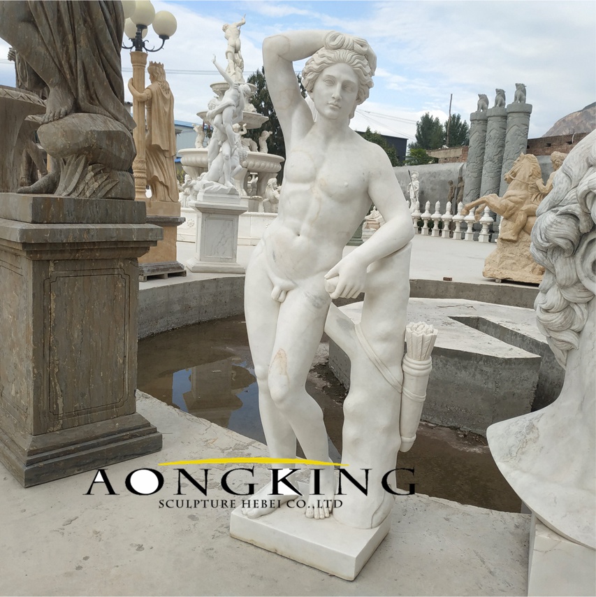 Outdoor marble statue