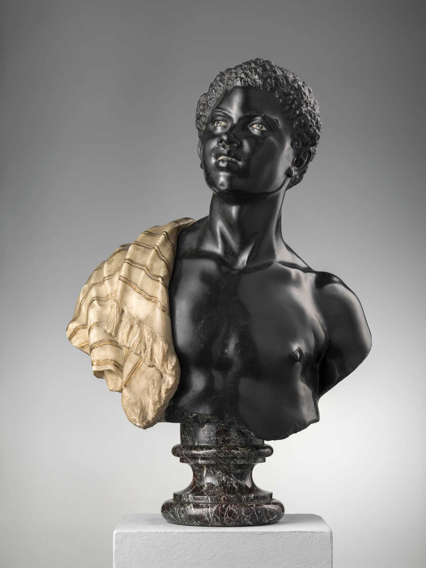 moor marble bust
