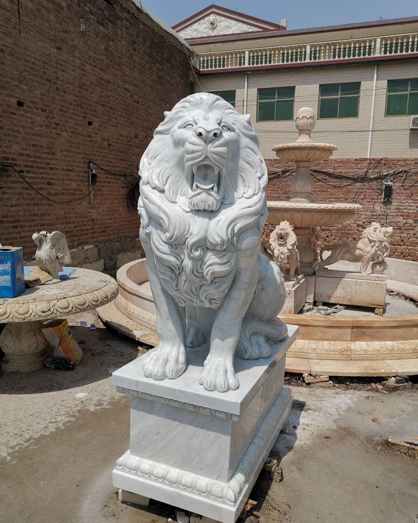 Animal statue stone carving