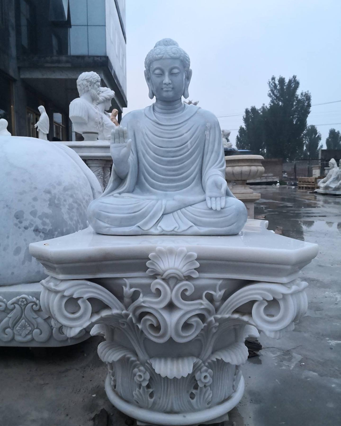Buddha stone statue