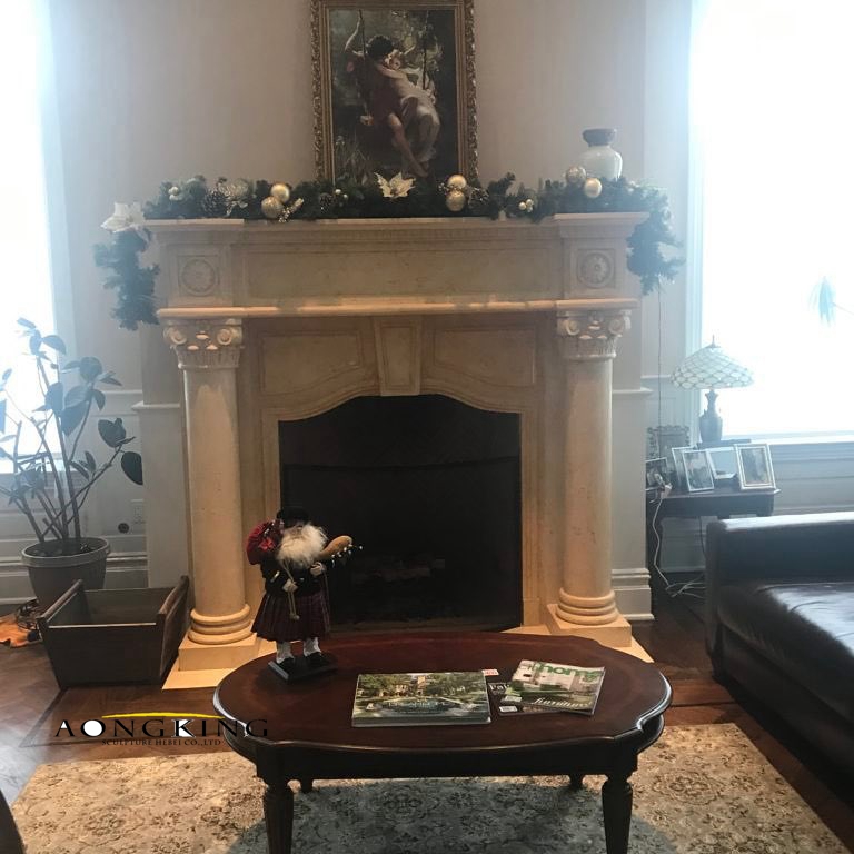 Home furniture marble mantel