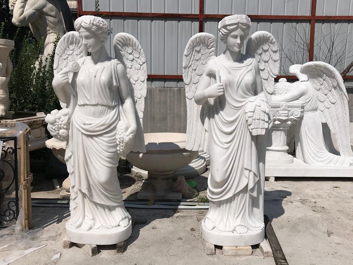 Marble statues stone angel