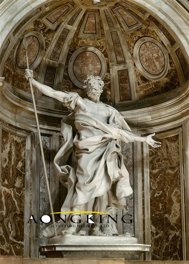 Saint Longinus marble statue