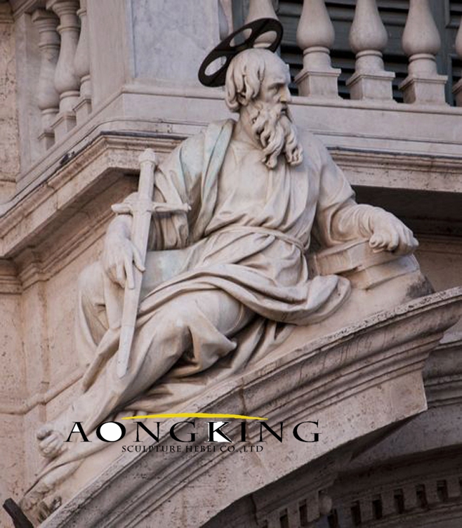Saint Paul marble statue