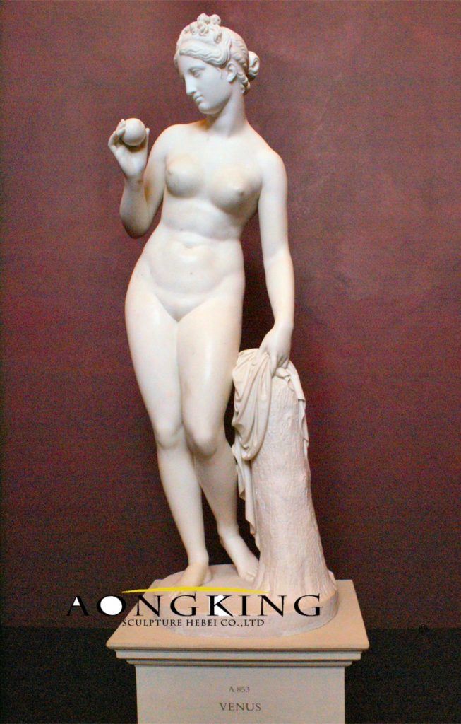 Marble sculpture of naked woman
