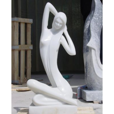 Abstract marble statue
