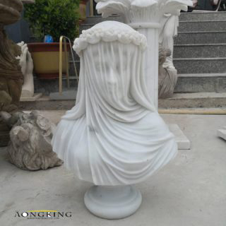 marble Bust of veiled virgin