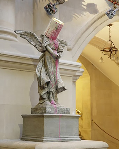 banksy angel statue