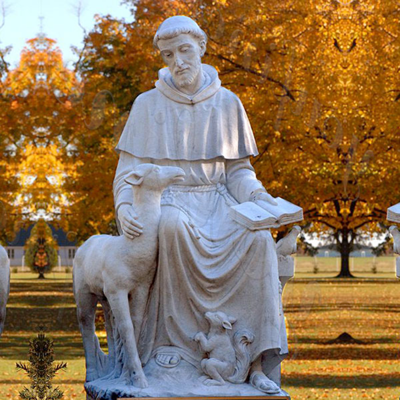 lawn sculptures of saint