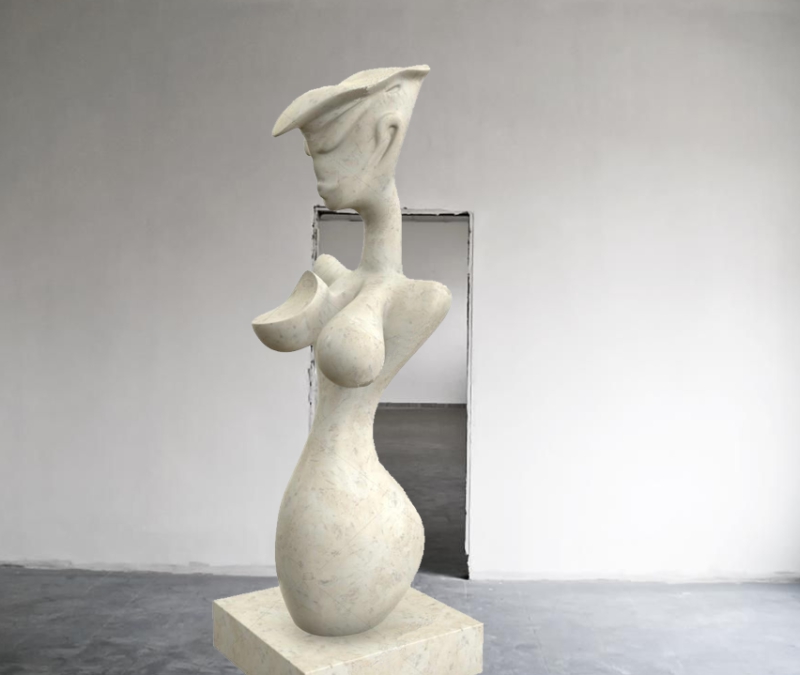 Modern abstract sculpture