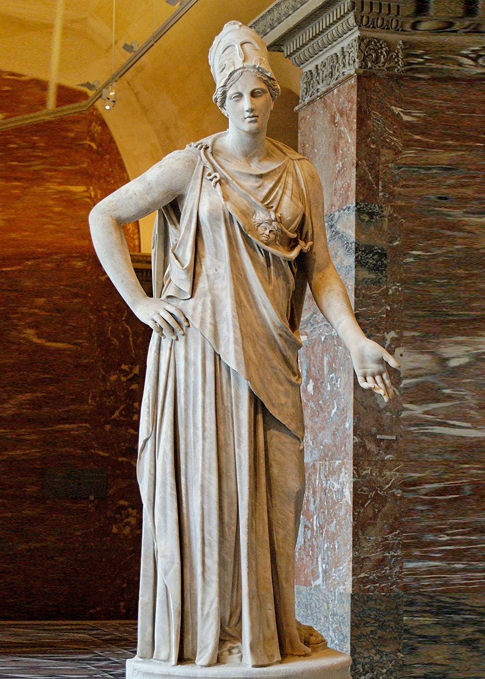 Greek Marble Athena sculpture