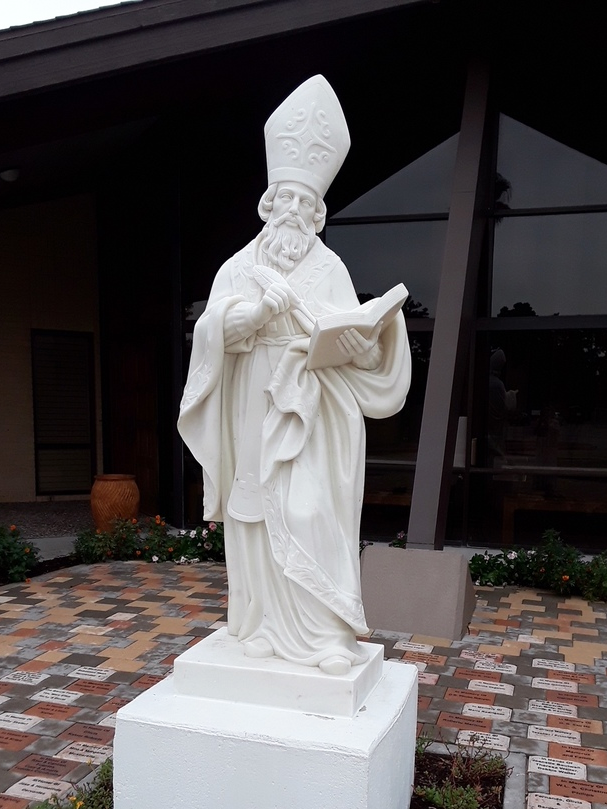 Marble Saint Augustine Statue