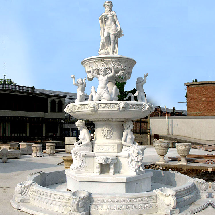 custom made marble water fountain