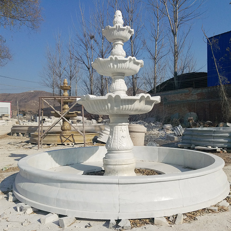 garden water fountains, carves nature marble