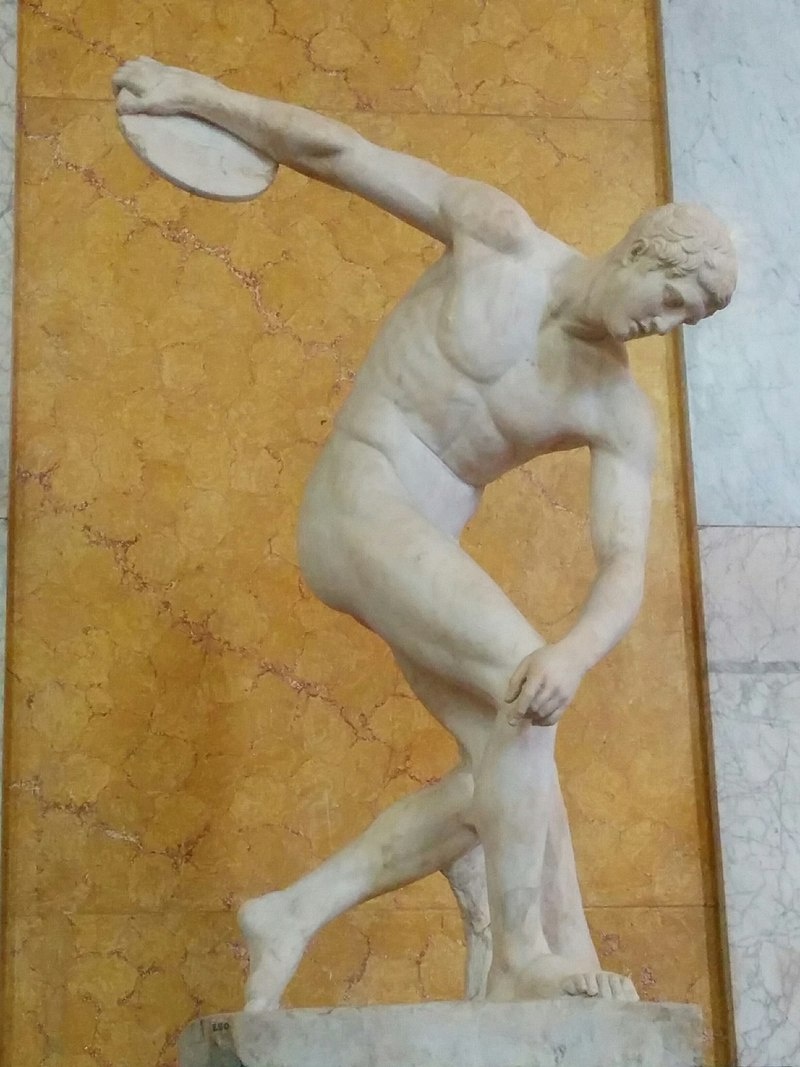 Myron of Eleutherae marble discus thrower sculpture