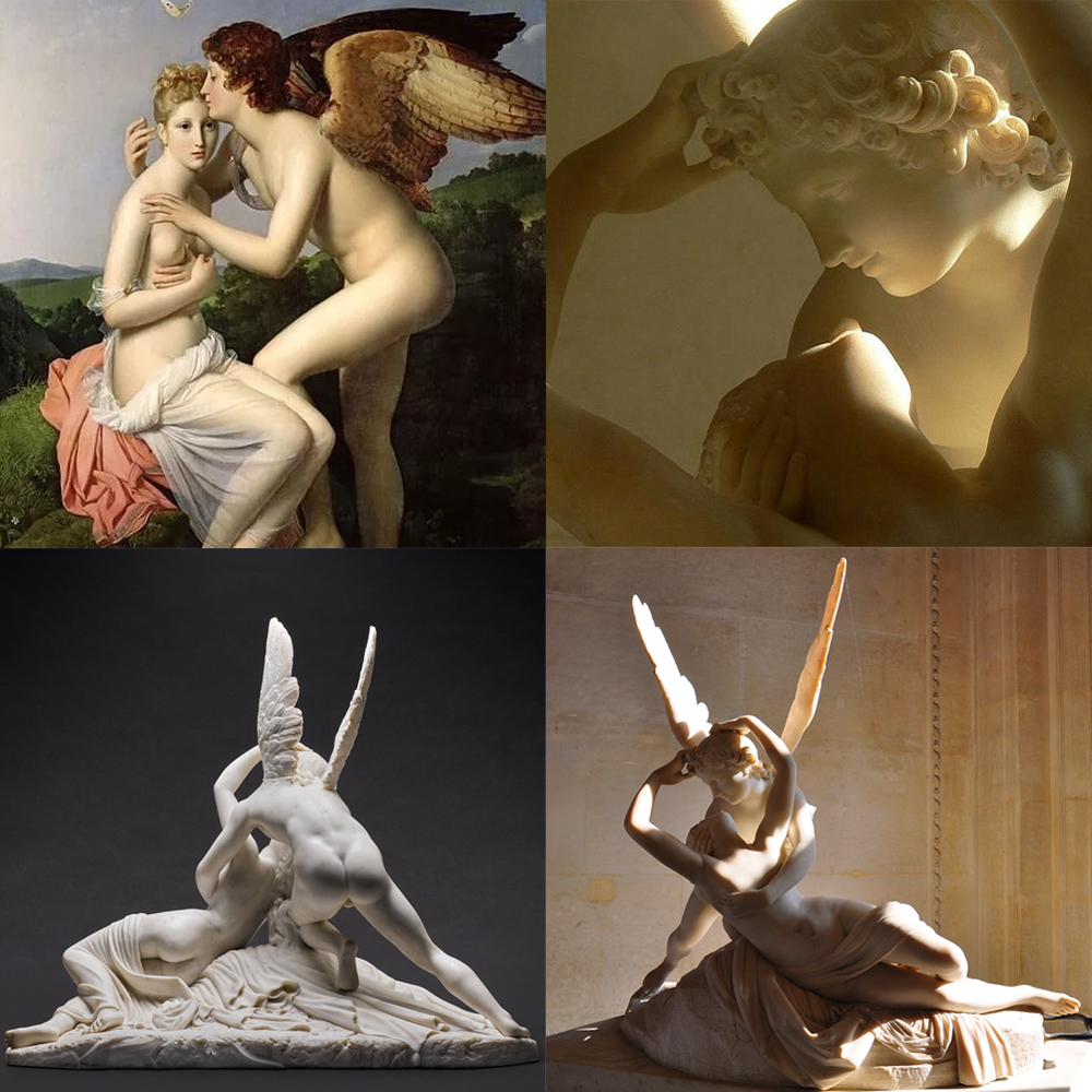 Psyche Revived by Cupid's Kiss marble