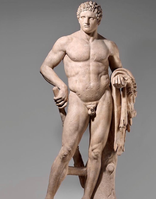 art marble statue of Hercule jeune